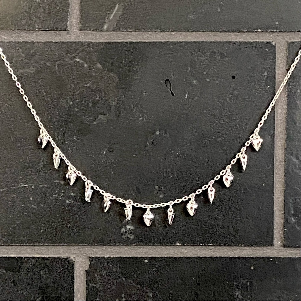 🌺HOST PICK🌺 NWT Lucky Brand Sterling Silver Heart Collar Necklace